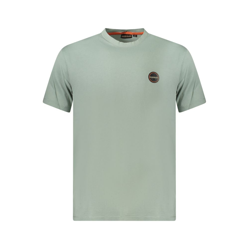 T-shirt homme en coton vert Napapijri