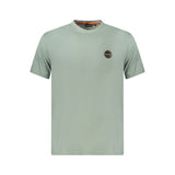 T-shirt homme en coton vert Napapijri
