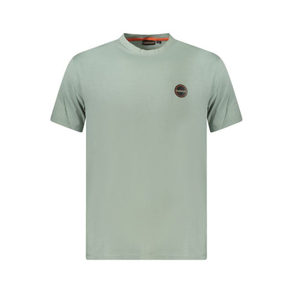 T-shirt homme en coton vert Napapijri