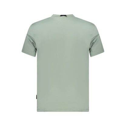 T-shirt homme en coton vert Napapijri