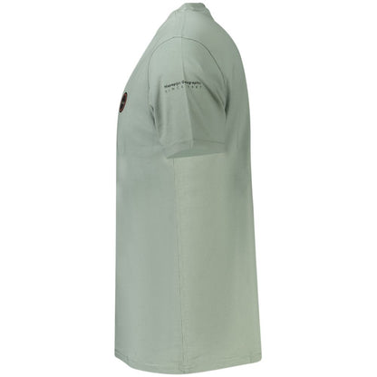 T-shirt homme en coton vert Napapijri