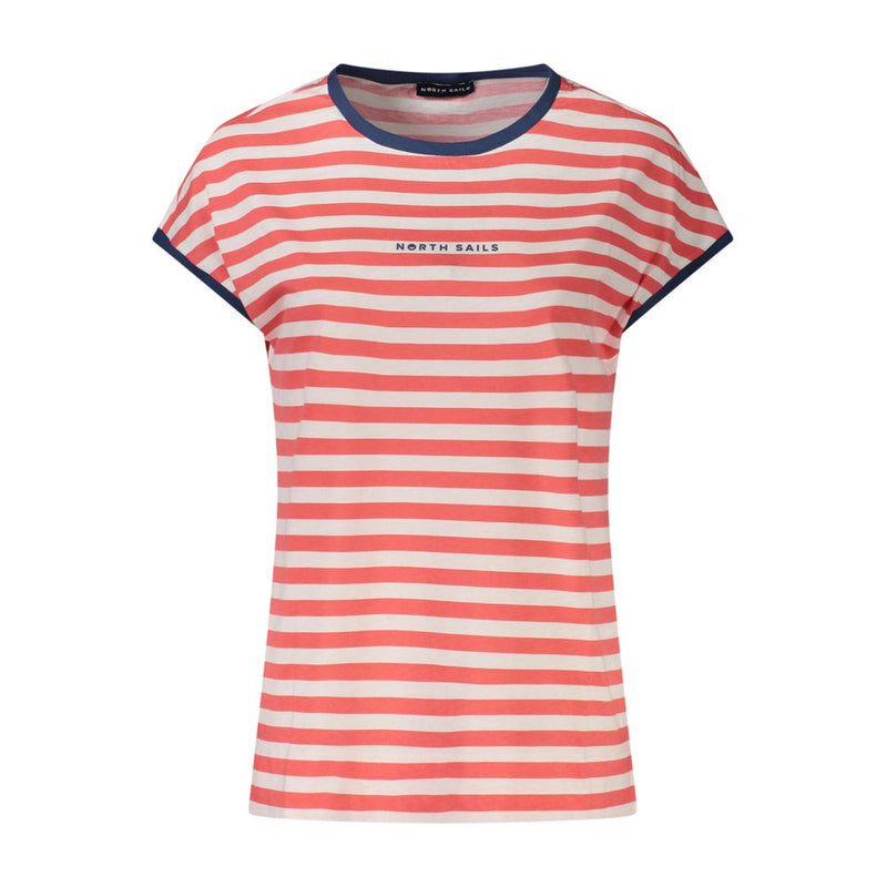 North Sails Red Cotton Women T-Shirt - Stylish & Comfortable