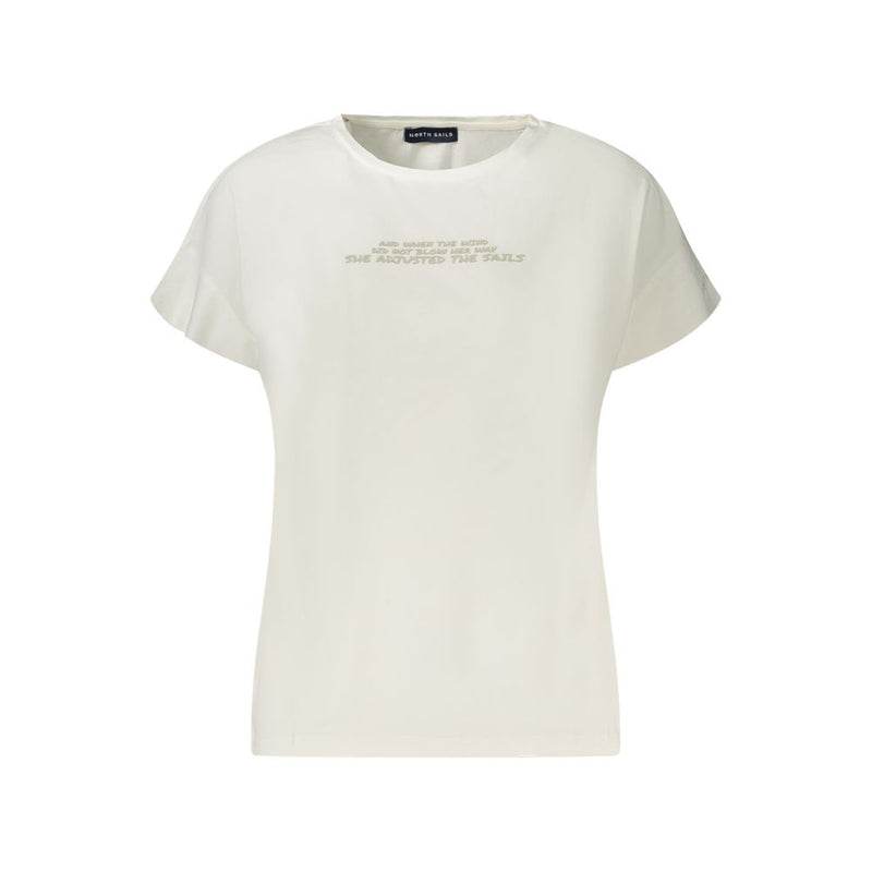 North Sails White Cotton Women T-Shirt - Effortlessly Chic