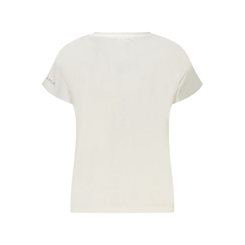 North Sails White Cotton Women T-Shirt - Effortlessly Chic