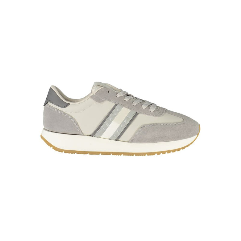 Tommy Hilfiger Brown Leather Men Sneaker - Trendy Comfort