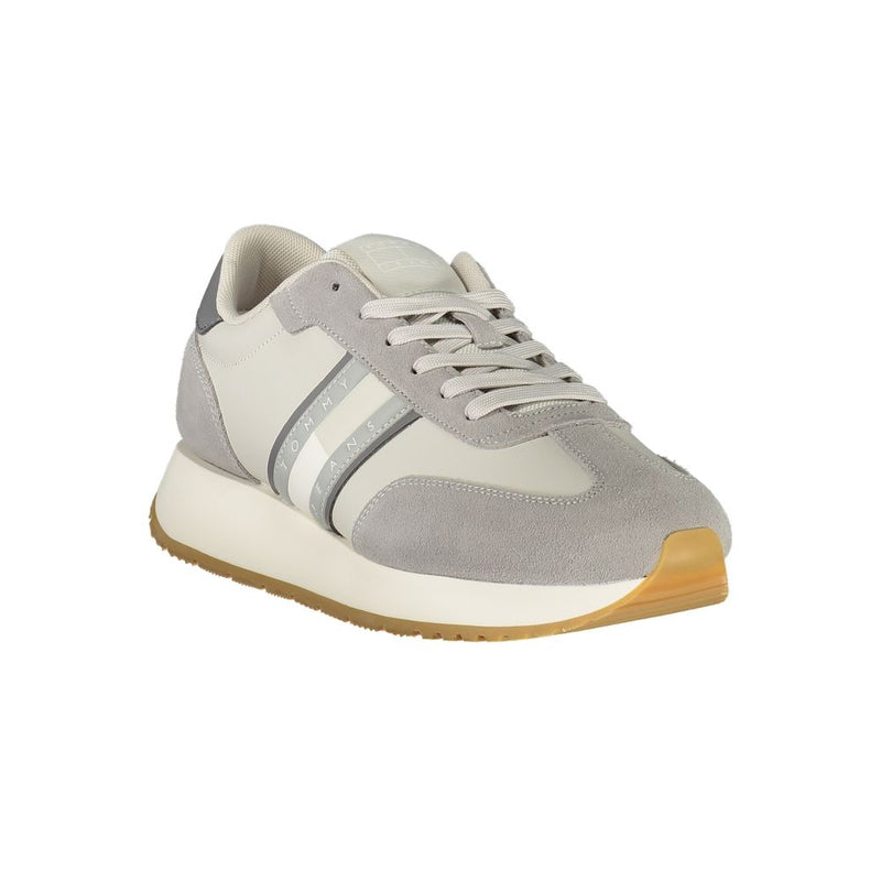 Tommy Hilfiger Brown Leather Men Sneaker - Trendy Comfort