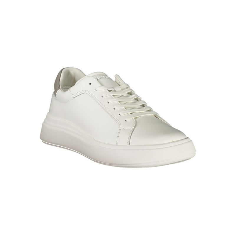 Calvin Klein White Polyester Sneaker - Stylish Comfort