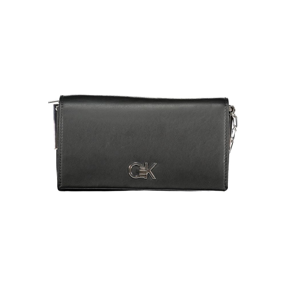 Calvin Klein Black Polyester Handbag - Stylish & Sustainable