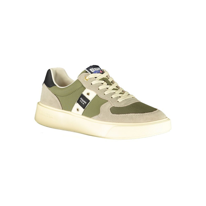 Blauer Green Leather Men Sneaker - Durable and Stylish Footwear