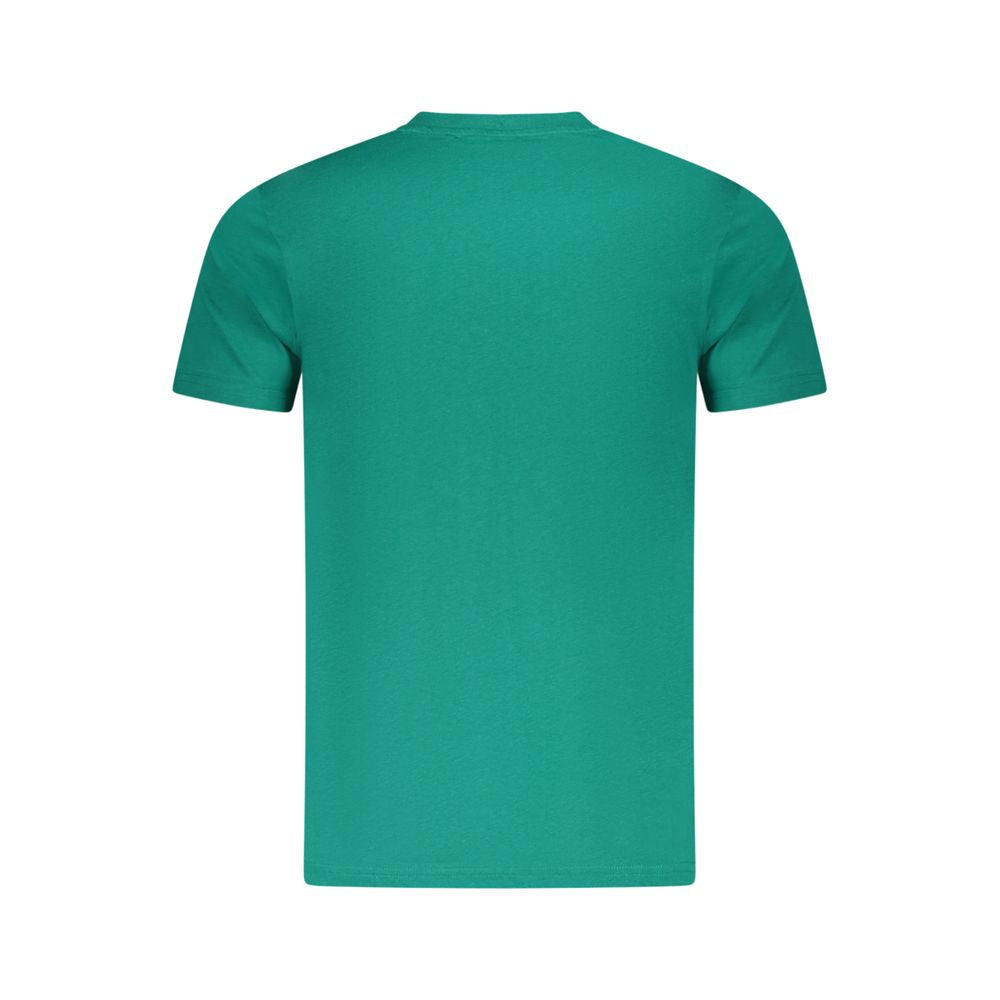 T-shirt homme en coton vert Cavalli Class