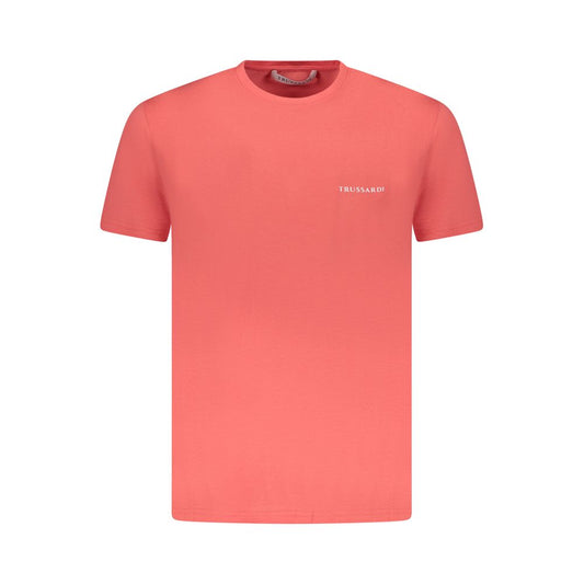 Trussardi Pink Cotton Men T-Shirt