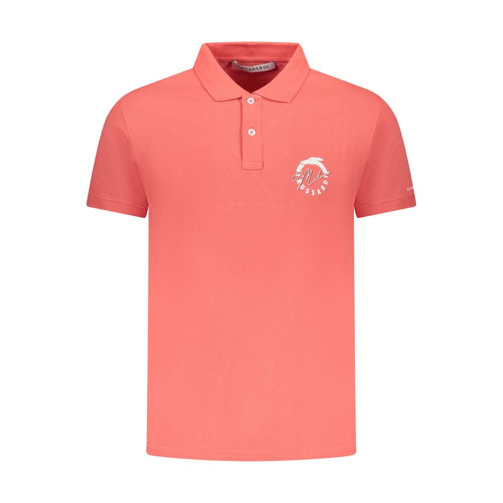 Polo homme en coton rose de Trussardi