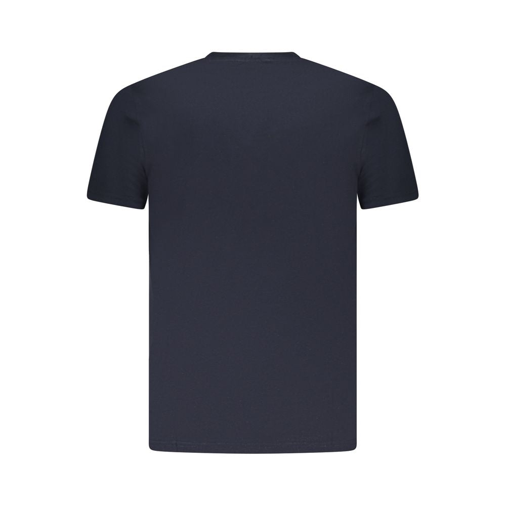 T-shirt homme en coton bleu Cavalli Class