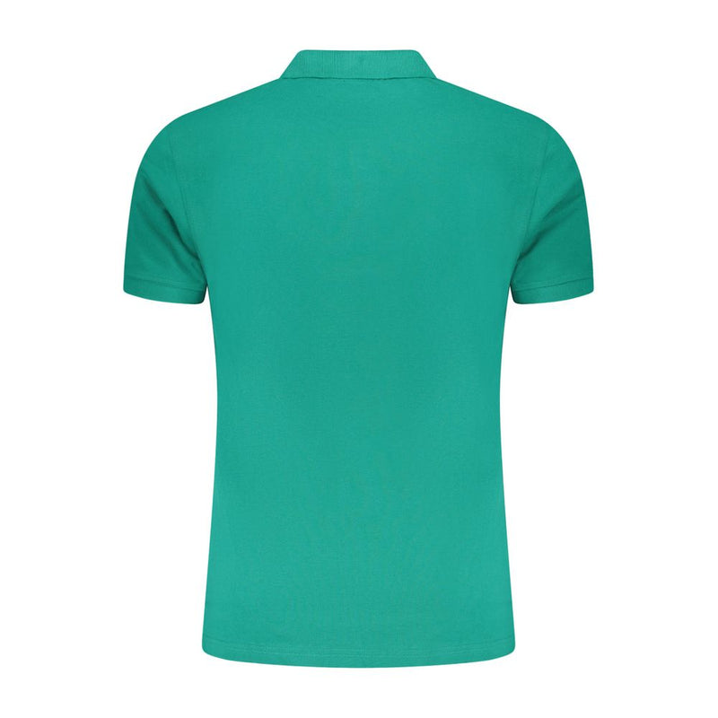 Polo homme en coton vert Cavalli Class