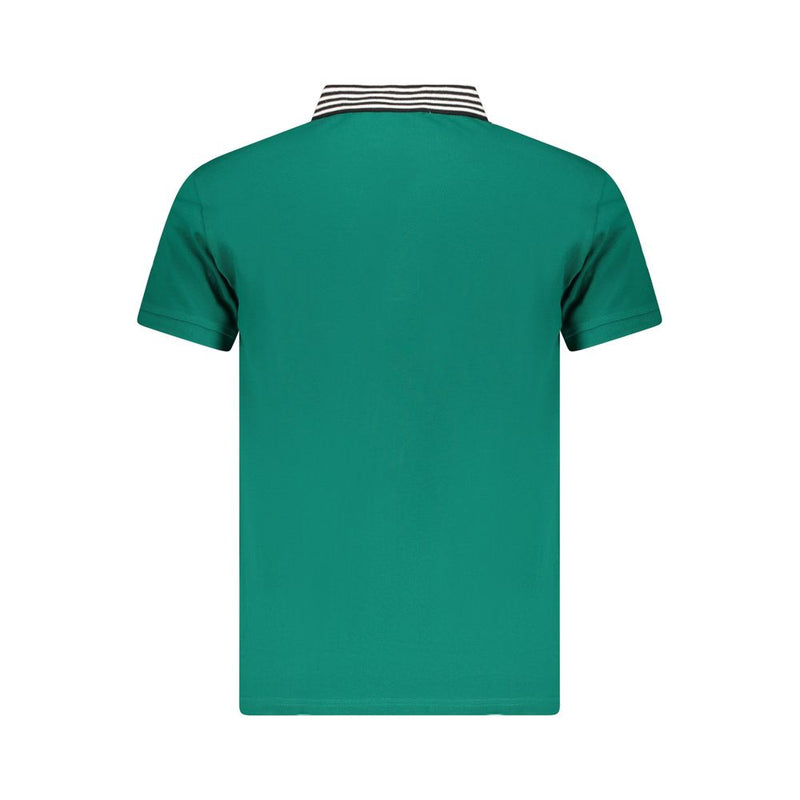 Polo homme en coton vert Cavalli Class