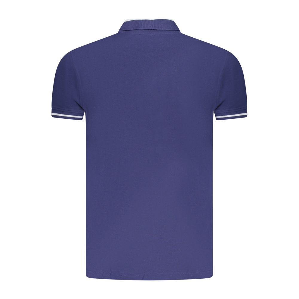 Polo homme en coton bleu Cavalli Class