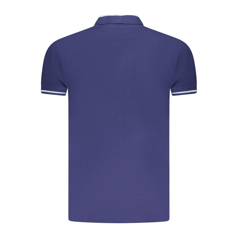 Polo homme en coton bleu Cavalli Class