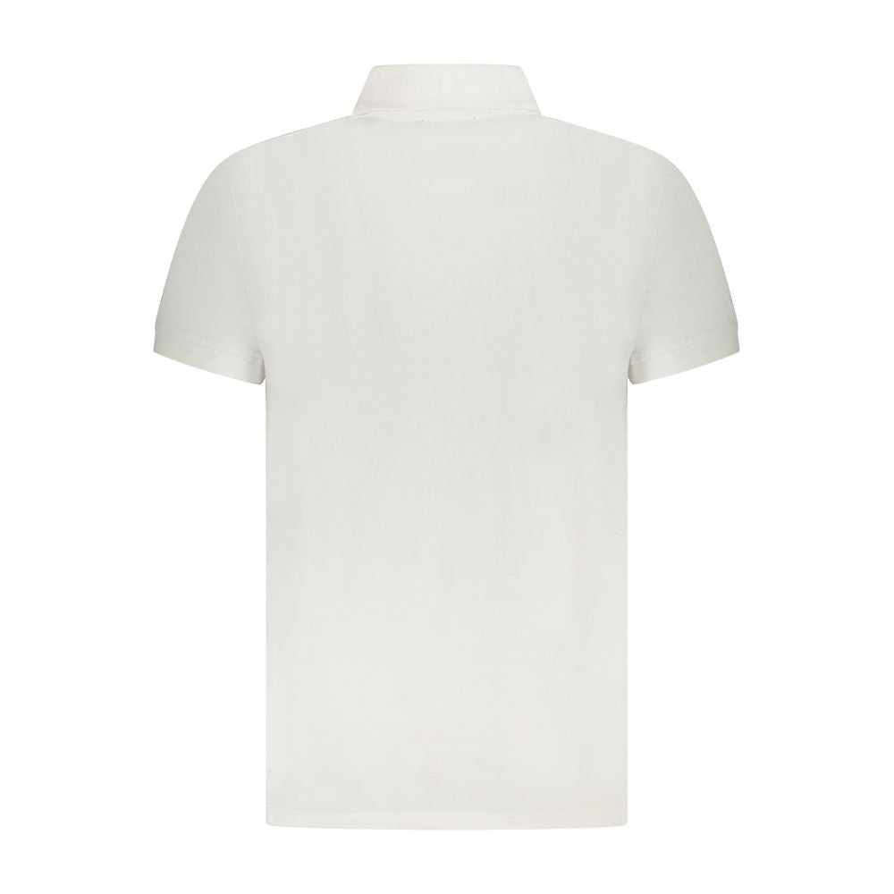 Polo homme en coton blanc Cavalli Class