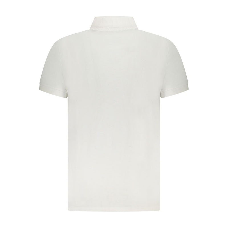 Polo homme en coton blanc Cavalli Class