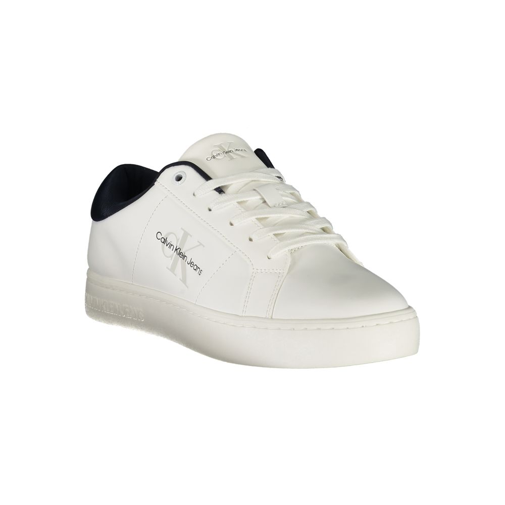Calvin Klein White Leather Men Sneaker - Modern & Sustainable