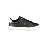 Tommy Hilfiger Black Leather Women Sneakers - Élégance et Confort