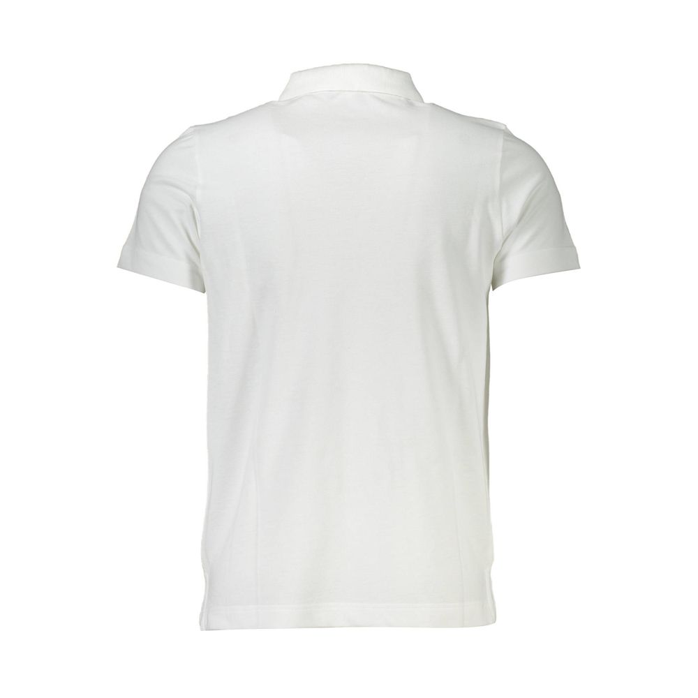 Polo homme en coton blanc Cavalli Class