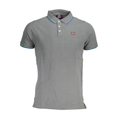 Polo homme en coton brun, Norvège 1963