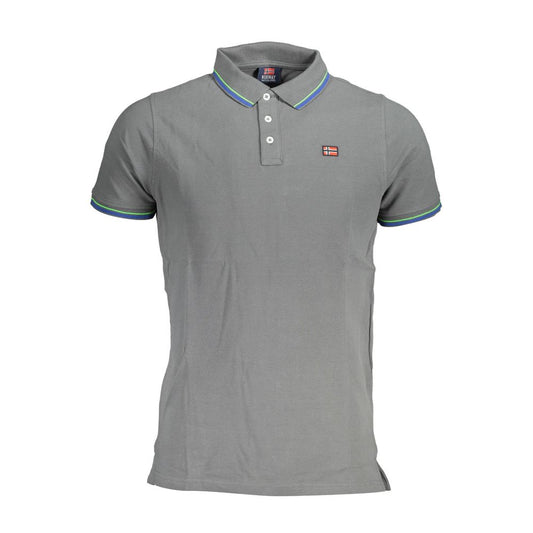 Polo homme en coton brun, Norvège 1963