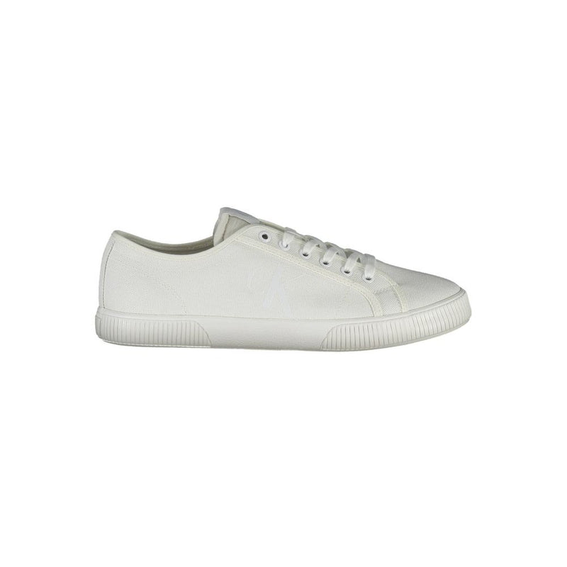 Calvin Klein White Polyester Men Sneaker - Sustainable Style