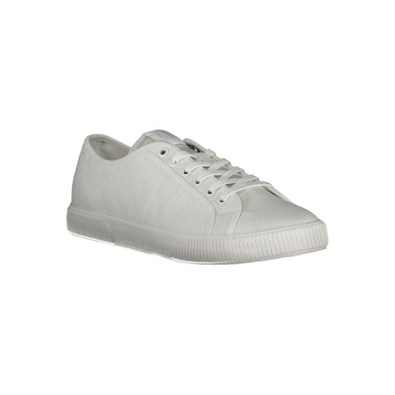 Calvin Klein White Polyester Men Sneaker - Sustainable Style