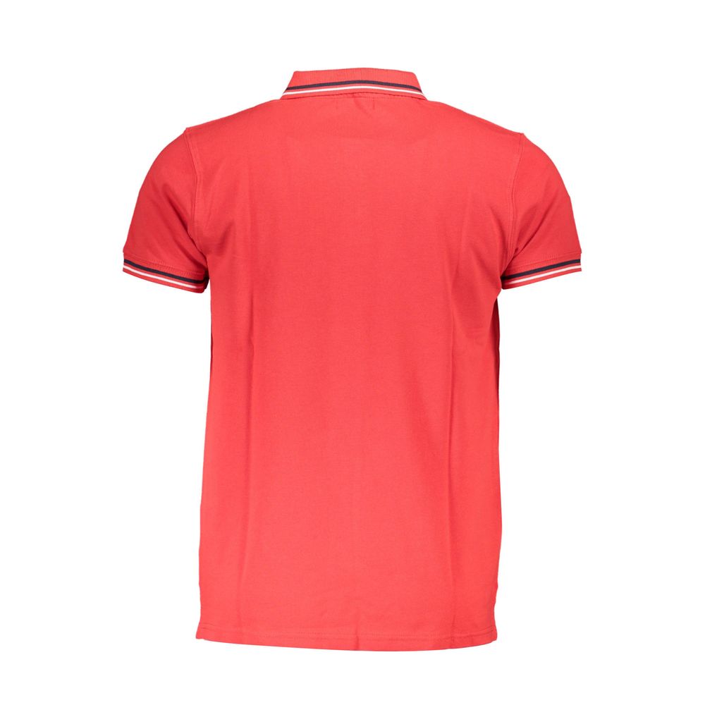 Polo homme en coton rouge Cavalli Class