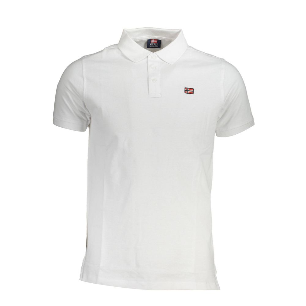 Polo homme en coton blanc, Norvège 1963
