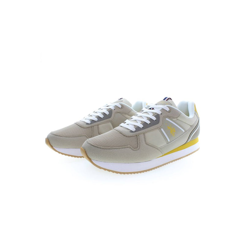 U.S. POLO ASSN. Beige Polyester Men's Sneakers - Classic Comfort