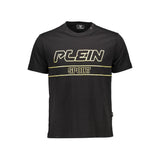 T-shirt homme en coton noir Plein Sport