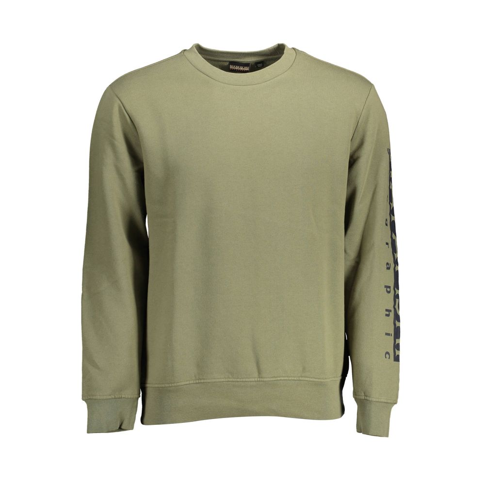 Pull en coton vert Napapijri pour homme