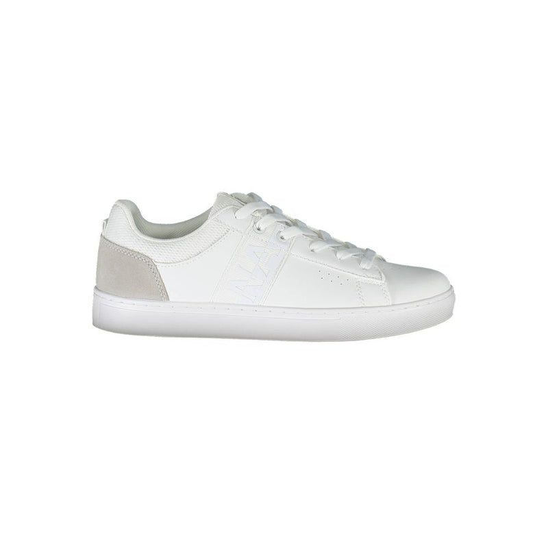 Napapijri White Leather Women Sneaker - Élégance et Fonctionnalité
