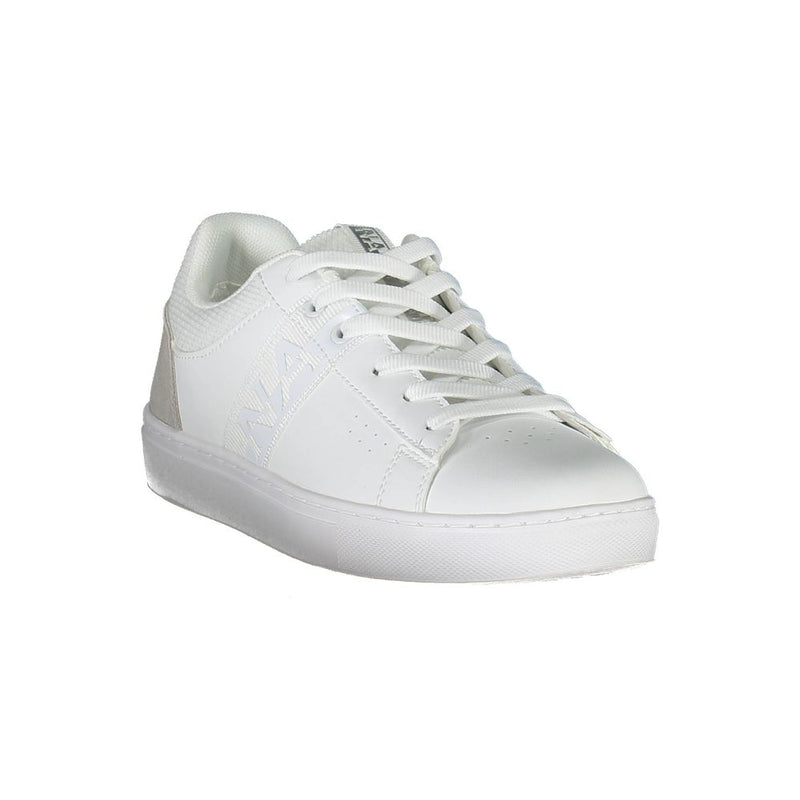 Napapijri White Leather Women Sneaker - Élégance et Fonctionnalité