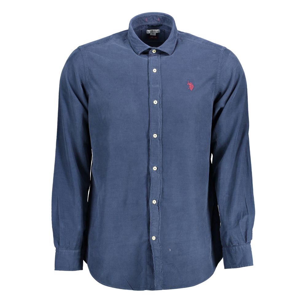 US POLO ASSN. Blauw katoenen herenshirt