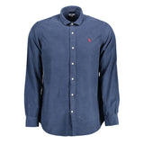 US POLO ASSN. Blauw katoenen herenshirt