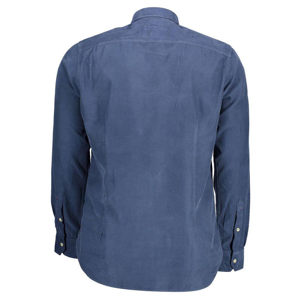 US POLO ASSN. Blauw katoenen herenshirt