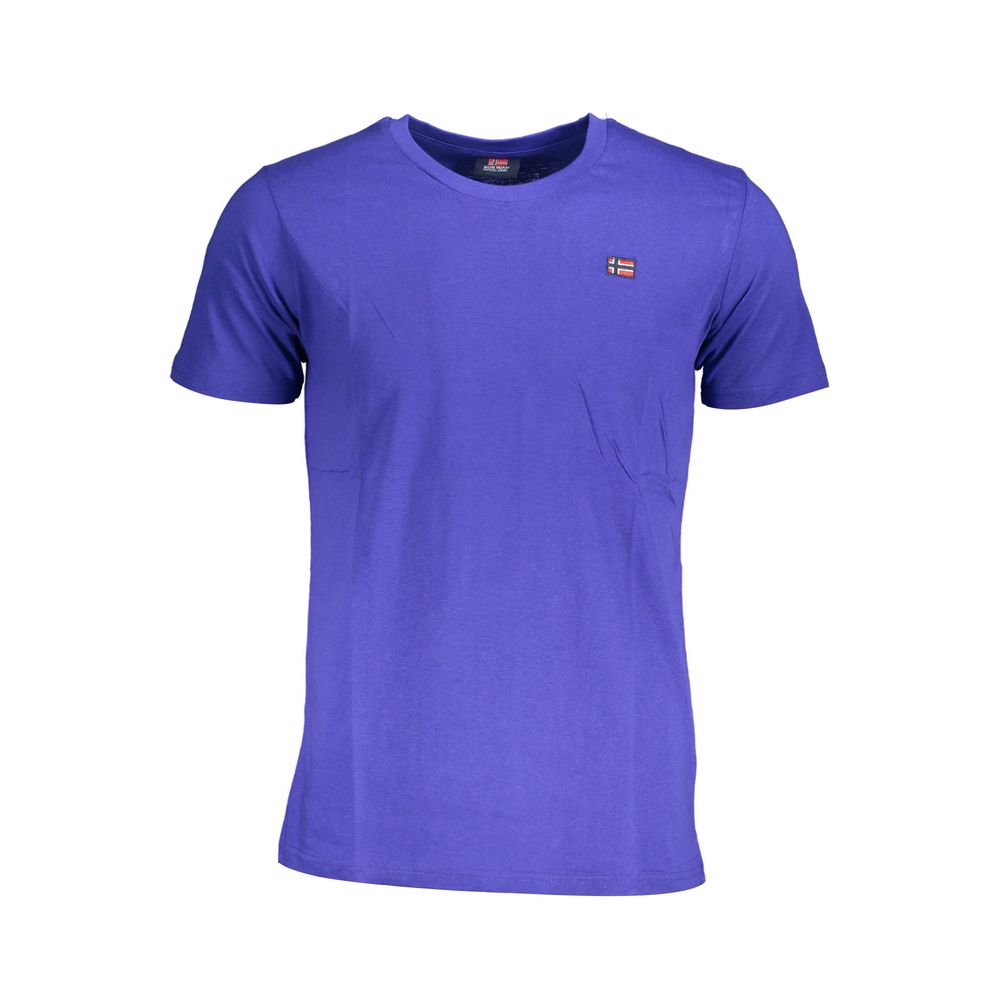 T-shirt homme en coton bleu, Norvège 1963