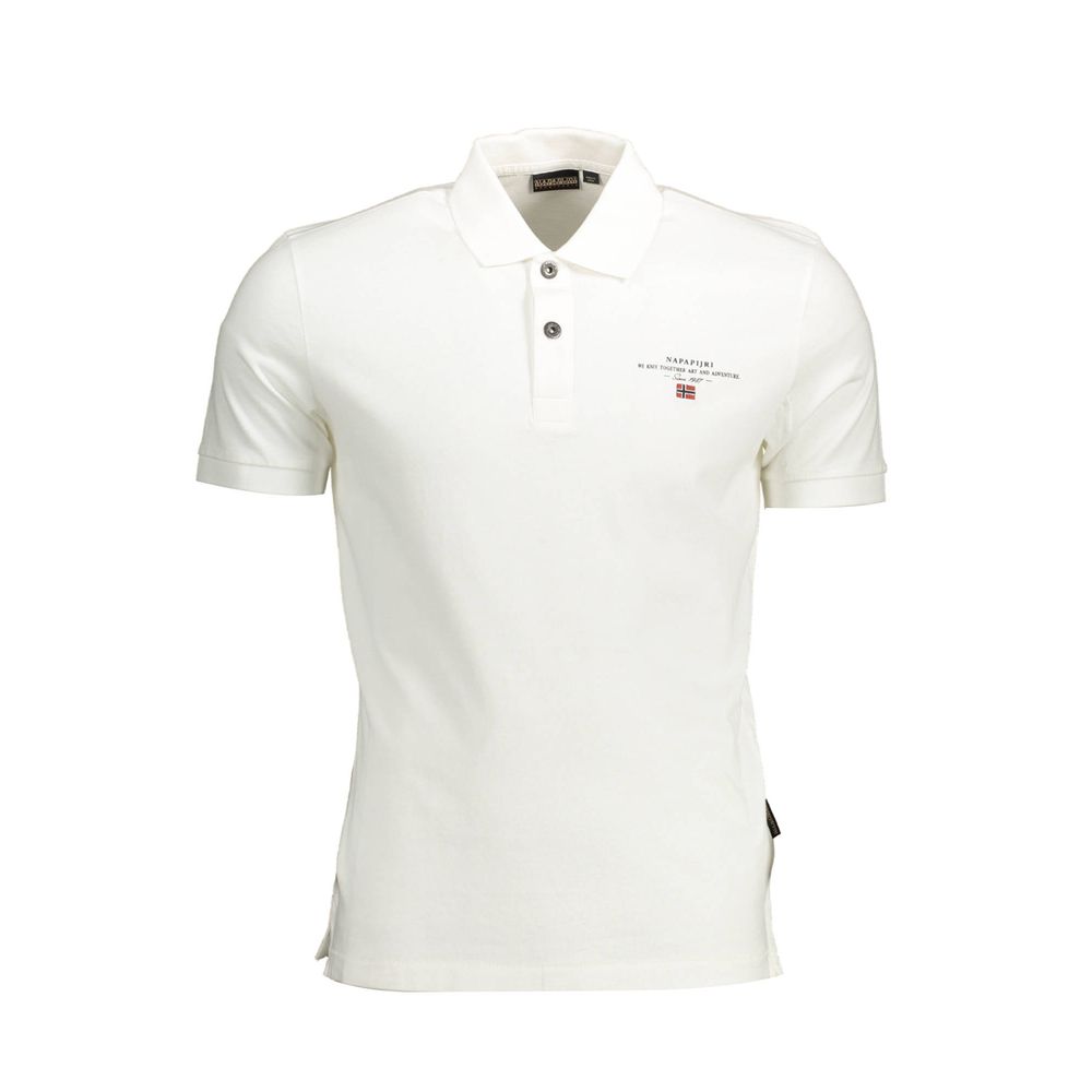Polo homme en coton blanc Napapijri