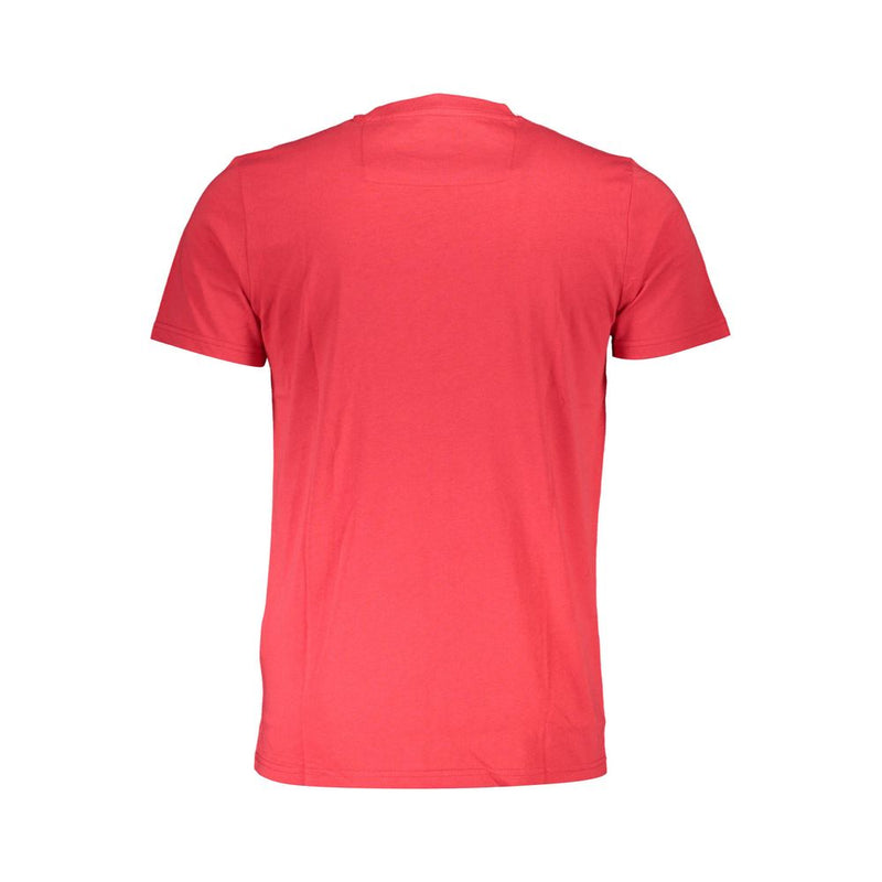 T-shirt homme en coton rouge Cavalli Class