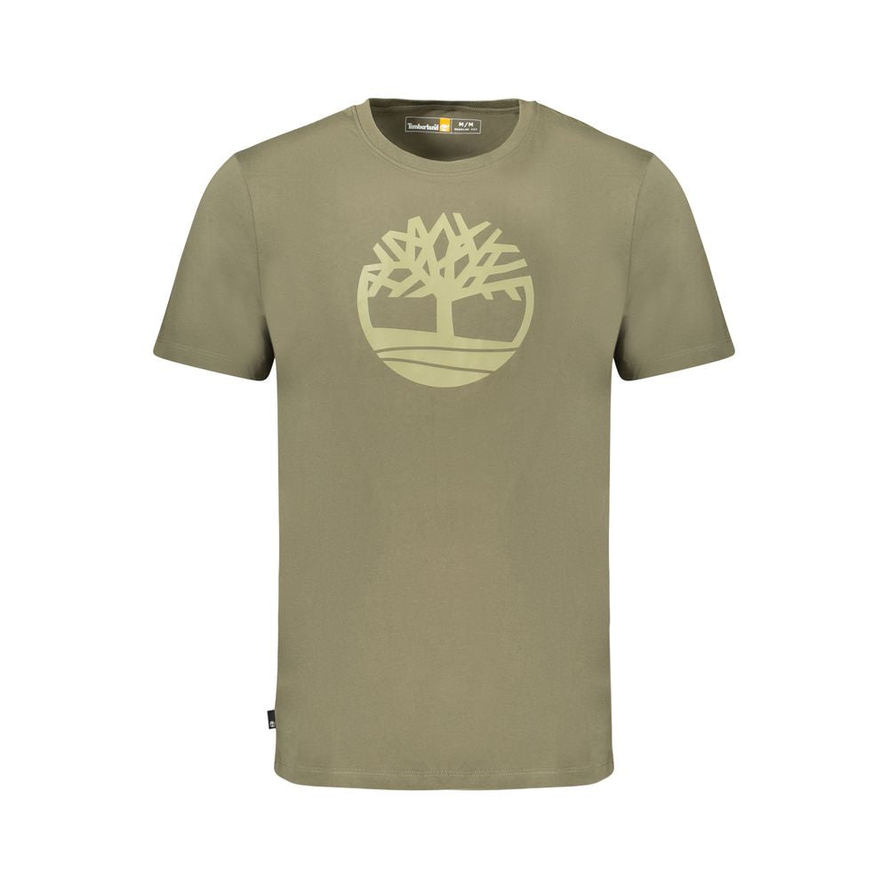 T-shirt en coton vert pour homme Timberland