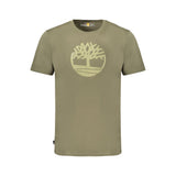 T-shirt en coton vert pour homme Timberland