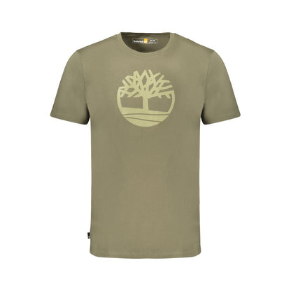 T-shirt en coton vert pour homme Timberland