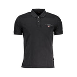 Polo homme en coton noir Napapijri