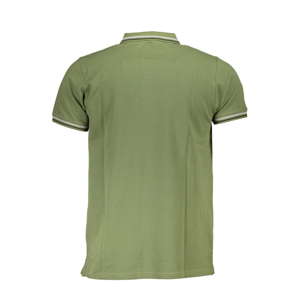 Polo homme en coton vert Cavalli Class