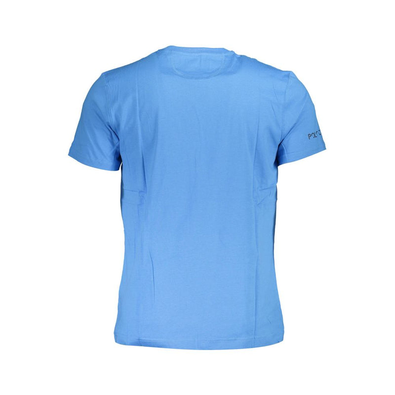 La Martina blauw katoenen heren T-shirt