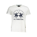 T-shirt homme en coton blanc La Martina